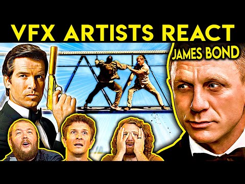 VFX Artists React to Bad and Great JAMES BOND CGi