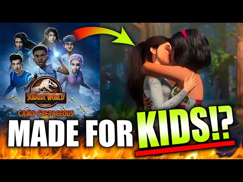 HUGE DEBATE Over GAY KISS in Jurassic World Camp KIDS Show!