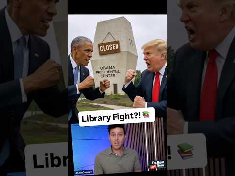 Library Fight: Obama vs Trump!📕📚 (KvonComedy for tix: LaJolla Sacramento KansasCity Reno next)