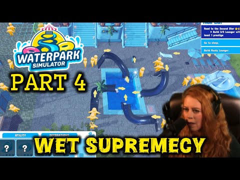 Part 4 of Chrissie Mayr Gaming- Water Park Simulator! Racist Water Park! Made Popular by CaseOh