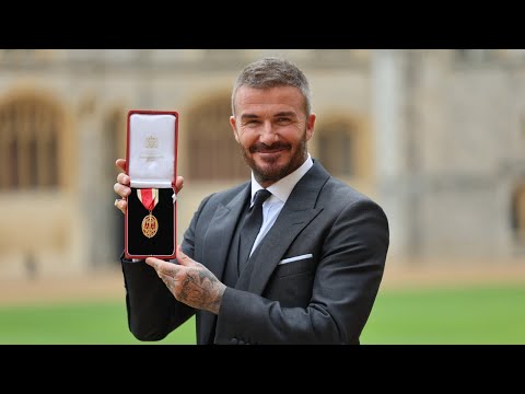 ‘I’ve just been emotional’: Sir David Beckham knighted by the King