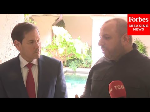 JUST IN: Marco Rubio And Ukrainian Delegate Speak To Reporters After Meeting To Discuss Peace Deal