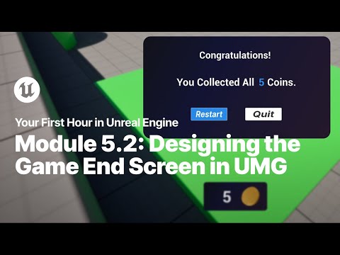 Designing the Game End Screen in UMG