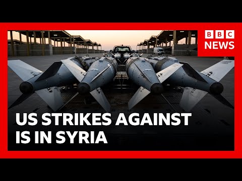 US carries out ‘massive’ strike against IS in Syria | BBC News