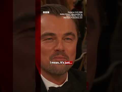 The 51-year-old actor was nominated for his role in One Battle After Another. #GoldenGlobes #BBCNews