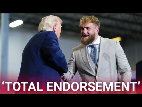 Donald Trump offers ‘complete and total endorsement’ to Jake Paul at Kentucky rally