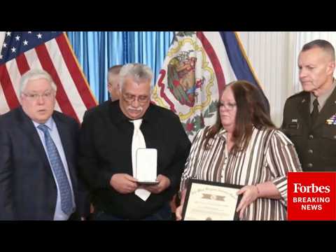 JUST IN: Gov. Morrisey Presents WV Distinguished Service Medal To Family Of Slain Nat Guard Member