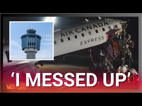 Air traffic controller heard admitting he messed up’ after catastrophic crash at LaGuardia