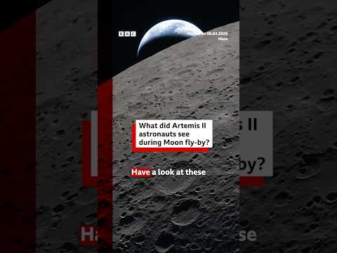 What did Artemis II astronauts see during Moon fly-by? #BBCNews