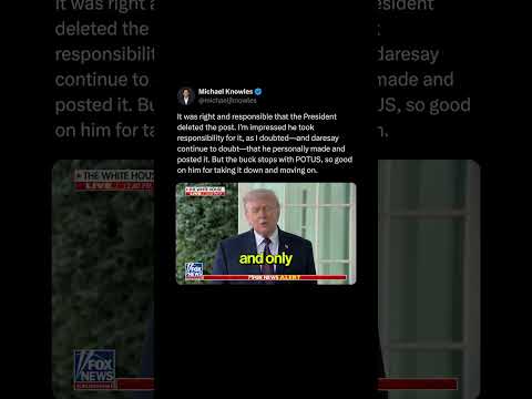 Good on President Trump