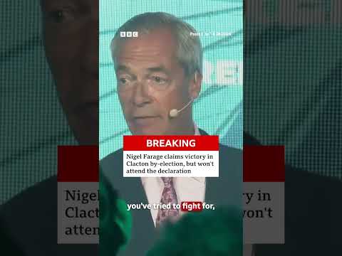 Reform UK officials have claimed there was a “credible threat” against Farage at the count. #BBCNews