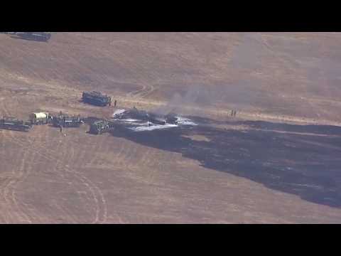 Pilot safely ejects from F-35B fighter jet before crash near Marine Corps base in San Diego